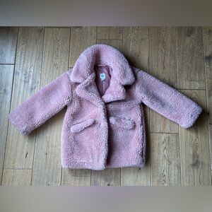 Baby Gap Pink Sherpa Coat size 3